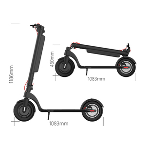 New HX X8 E Scooter <strong>10</strong> <strong>Inch</strong> 25kmh Foldable <strong>Electric</strong> Off-Road <strong>Skateboard</strong> with 350W Removable Battery Warehouse Europe - Product Image 4