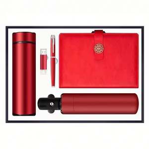 Оптовый набор подарочный: роскошный блокнот А5 с возможностью персонализации, ручка, термокружка, USB-накопитель. Идеально для бизнес-промоакций, Рождества или выпускного. - Product Image 6