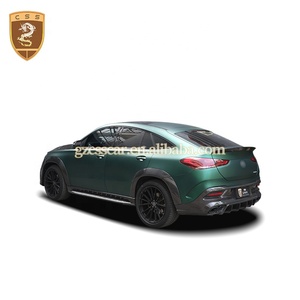 Per Mercedes Benz GLE63 350 450 53 Coupe C167 Wide Body Kit Top stile fibra di carbonio con labbro anteriore minigonne laterali diffusore posteriore parafango - Product Image 3