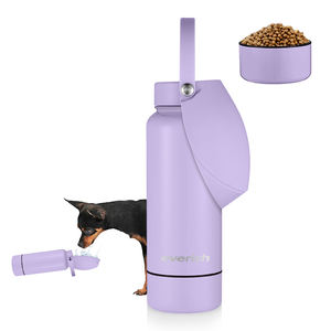 Botella de agua para perros de boca ancha para deportes al vacío de 24/64oz, botellas de agua aisladas de acero inoxidable, uso humano para mascotas con mango de Paracord - Product Image 3