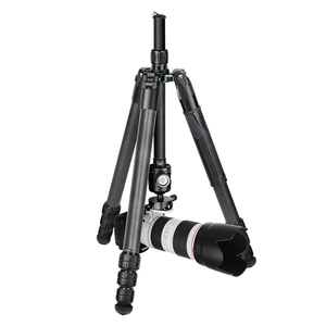 Treppiede professionale in fibra di carbonio per fotocamera DSLR/Mirrorless-treppiede da viaggio Ultra leggero - Product Image 5
