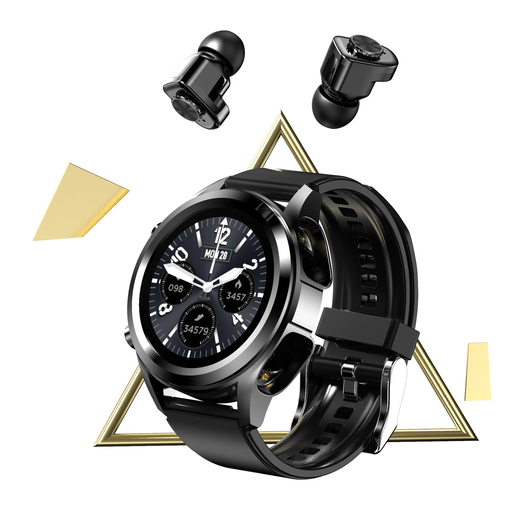 2022 New Arrival T10 Smart Watch Headphones With Wireless earbuds 2 In 1 For Men Sport Relojes Hombre Jm03 Smartwatch Earphone