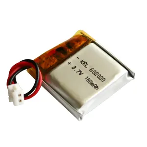 High Capacity Lipo Li Polymer Battery 3.7v 602020 180mah für Heating Shoes