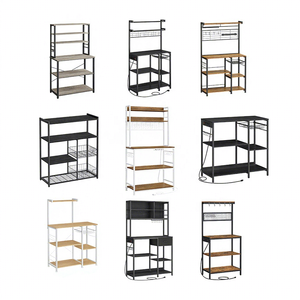 <span class=keywords><strong>Étagère</strong></span> <span class=keywords><strong>de</strong></span> <span class=keywords><strong>cuisine</strong></span> <span class=keywords><strong>VASAGLE</strong></span> avec <span class=keywords><strong>étagère</strong></span>s, <span class=keywords><strong>étagère</strong></span> <span class=keywords><strong>de</strong></span> <span class=keywords><strong>cuisine</strong></span> avec panier en fil métallique, support pour four à micro-ondes, rangement utilitaire pour épices, casseroles, poêles - Product Image 1