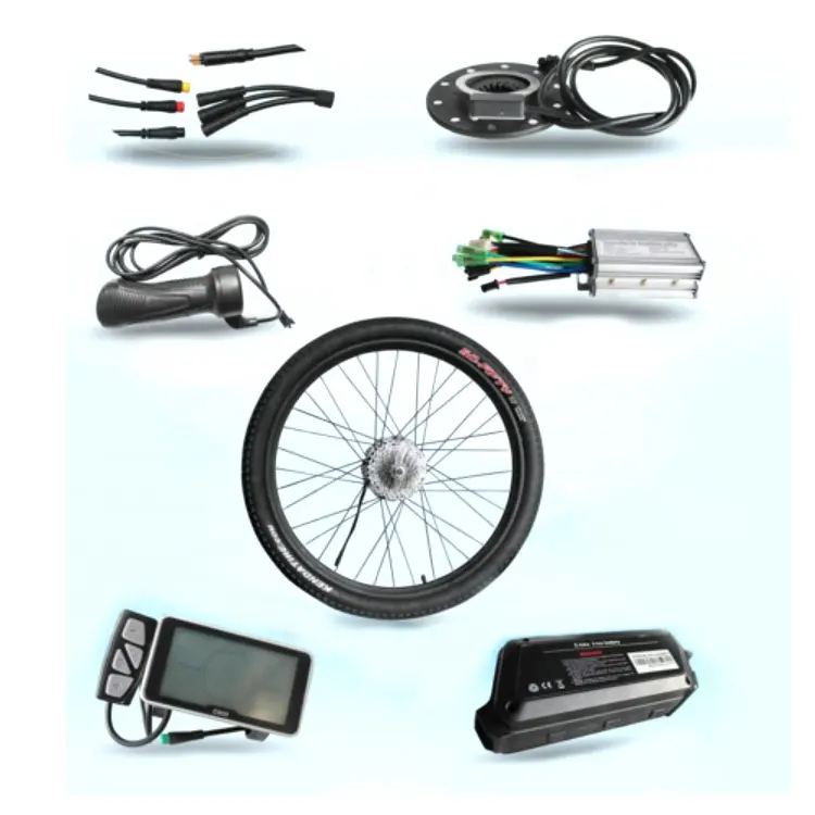 Kit de conversión de bicicleta eléctrica, con batería para Ciudad, montaña y bicicleta ancha, EMC/ROHS/CE EN15194, gran oferta