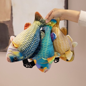 Bolso Bandolera de Peluche de Pez Realista, Juguete de Peluche Hiperrealista, Bolso de Hombro, Carpa Koi, Pez Pajarito, Lindo Regalo, Algodón PP, Venta al por Mayor - Product Image 3