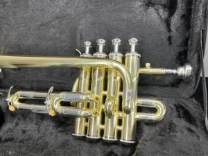 Sinomusik alta calidad Amarillo latón Piccolos <span class=keywords><strong>trompeta</strong></span> Brasswind instrumento musical con estuche logotipo personalizado hecho en China - Product Image 3