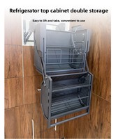 Refrigerador de Design Moderno com Grande Capacidade, Duas Cubas, Gavetas Superiores e Cestos, Elevador de Parede com Extração Profunda