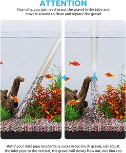 Seaoura SR-528 Aquarium Stofzuiger Grind Zand Reinigingsset Aquarium Afvoer Sifonpomp Grind Waterreiniger met Schrapertje - Product Image 6