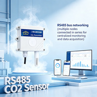 Capteur industriel de dioxyde de carbone, de température et d'humidité RS485, Modbus, détecteur de gaz 0-5000 ppm, utilisé pour les systèmes CVC/serres