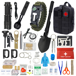 Kit de survie tactique 20x15x12cm, équipement d'urgence multifonctionnel pour l'extérieur, équipement imperméable pour le camping, la randonnée et l'alpinisme - Product Image 1