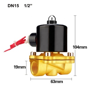 Vanne solénoïde en laiton à fermeture normalement fermée à fort magnétisme 2W avec personnalisation OEM AC220V Garantie 1 an Arrêt et contrôle - Product Image 5