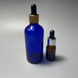Botella de aceite esencial de 30ml y 50ml, botella de vidrio esmerilado de 1oz con tapa cuentagotas de oro rosa, botella con cuentagotas de oro rosa - Product Image 1