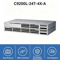 Cisco Catalyst 9200L C9200L-24T-4X-A Switch Gigabit de 24 Puertos con 4x10G SFP+ Uplinks, StackWise-80, hasta 8 Switches Gestados Apilables
