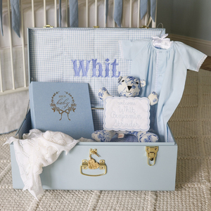<span class=keywords><strong>Set</strong></span> di Mini <span class=keywords><strong>Valigie</strong></span> di Lusso per Conservare Calzini e Scarpe da Bambino, Scatola Regalo in Legno per Giocattoli e Vestiti con Ricami - Product Image 3