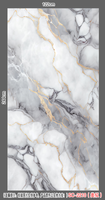 Panneau mural imitation marbre artificiel brillant 4*8 pieds, plaque de marbre PVC UV 3 mm, panneau mural en marbre PVC