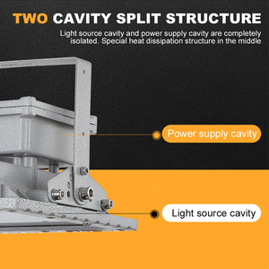 Lontu <span class=keywords><strong>150W</strong></span> ATEX IP65 Chống Cháy Nổ Dẫn Nhẹ Lũ Lụt Ánh Sáng Cao Lumen Độ Sáng Cao Hợp Kim Nhôm - Product Image 3