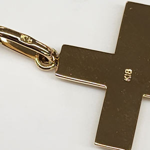 18K Or Massif Croix De Luxe Designer Charmes Pour La Fabrication De Bijoux De Luxe En Gros En Vrac - Product Image 2