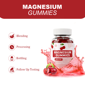 Kapsul Magnesium Rasa Ceri (Tanpa Gula/Gluten) 60 Kapsul Dukungan Tidur dan Gula Darah untuk Dewasa |   Grosir Langsung Pabrik - Product Image 4