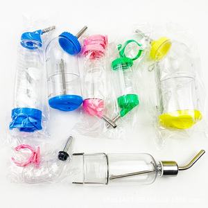 Fuente <span class=keywords><strong>para</strong></span> beber al vacío de plástico ecológica de Chinchilla de oso dorado de patrón sólido <span class=keywords><strong>para</strong></span> hámster mascota conejillo de indias bola conejo - Product Image 1