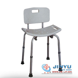 Silla de baño de aleación de aluminio JINYU, blanca, talla única, para uso en ducha por personas mayores y con discapacidad. - Product Image 2
