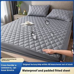Protector de colchón impermeable acolchado transfronterizo, funda de barrera de orina de comercio exterior, funda de cama antideslizante a prueba de polvo para <span class=keywords><strong>Amazon</strong></span> - Product Image 2