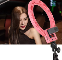 Ring Light LED 12 Inch 35W Forfeel untuk Foto dan Video, Dapat Diredupkan, Dilengkapi Stand Lampu