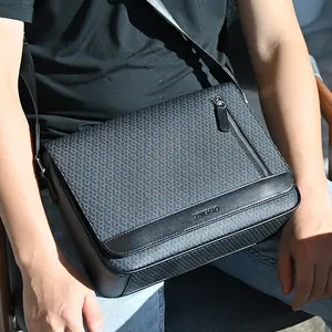 Wholesale Custom Luxury Portable Leather Crossbody Bag Business Shoulder Bag Messenger Bag