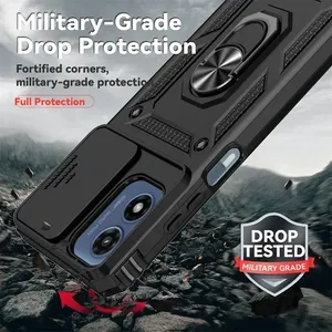 Custodia Antiurto Armor con Anello di Supporto e Protezione Scorrevole per Motorola G PLAY, G STYLUS, G POWER 5G 2025, 2024, 2023, Edge 2024 - Product Image 6