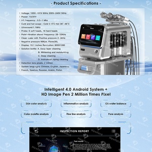 Mesin Analisis Kulit Profesional NewFace CE Hydro untuk Penggunaan di Rumah, Perawatan Kulit Portabel 8 in 1, Produsen Mesin Kecantikan Hydra Facial - Product Image 3