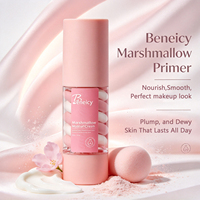 Crème hydratante Marshmallow personnalisée, crème bicolore rose et blanche pour un maquillage sans maquillage, unifie le teint