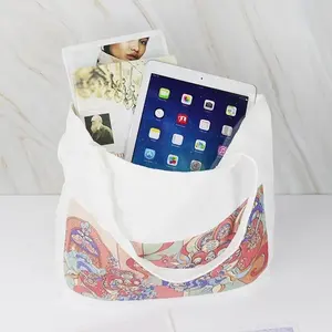 OEM/ODM tragbare wiederverwendbare Freizeittasche aus Baumwolle Leinwand-Einkaufstasche mit individuellem Logo