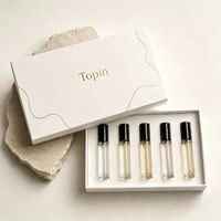 Vente en gros de flacons de parfum miniatures personnalisés de 10 ml, 15 ml, 30 ml avec boîte, boîte-cadeau de parfum en papier rigide de luxe