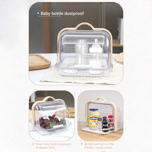 Vente en gros d'usine personnalisée directement PS anti-poussière maison <span class=keywords><strong>boulangerie</strong></span> plastique de qualité alimentaire organiser cuisine pain boîtes de rangement - Product Image 5