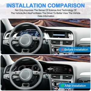 หน้าจอคู่ Navihua จอ LCD แดชบอร์ดดิจิตอล วิทยุติดรถยนต์ระบบ Android พร้อม GPS DSP CarPlay สำหรับ Audi A4 ปี 2009-2016 ขนาด 12.3 นิ้ว และ 10.25 นิ้ว - Product Image 5