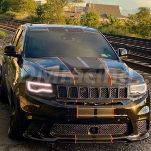 SRT Ver.2 stile cofano in fibra di carbonio ventilato cofano per <span class=keywords><strong>Jeep</strong></span> Grand <span class=keywords><strong>Cherokee</strong></span> <span class=keywords><strong>WK2</strong></span> 2011-2022 - Product Image 2