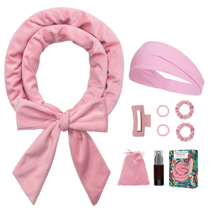 Lot de 9 bigoudis sans chaleur en velours doux, bandeaux à cheveux, fer à boucler, outil de coiffure pour ondulations, tige de bouclage flexible sans chaleur - Product Image 1