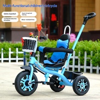 Tricycle pour enfants de 15 ans ; Vélo bébé ; Poussette pour nourrissons ; Voiture à pousser grande taille - Modèle 007 en tube de fer - Vente en gros