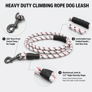 Correa de Nailon para Perro con Diseño Floral Clásico, Resistente, Duradera, Ajustable, con Cierre de Gancho, Estilo Deportivo para Perros Medianos - Product Image 3