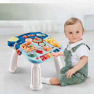 Table d'activités multifonctionnelle 5-en-1 améliorée, trotteur, poussette et trottinette pour bébé 2025 avec roues - Product Image 3