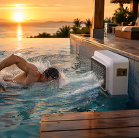 Machine de nage contre-courant murale professionnelle, jet de nage fixe pour entraînement en piscine et hydrothérapie OEM/ODM