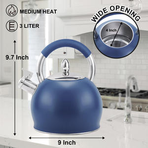 Multifunction Black Low <strong>Wattage</strong> Teapot <strong>Kettle</strong> Stainless Steel Double Stovetop Water <strong>Kettle</strong> - Product Image 4