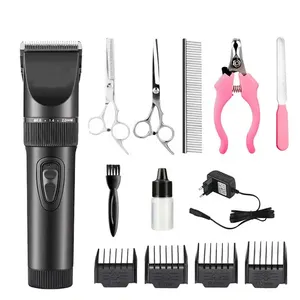 Tondeuse à cheveux électrique rechargeable de haute qualité pour hommes coupe de cheveux sans fil lame en céramique réglable tondeuse à cheveux pour animaux de compagnie