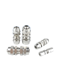 Connecteur pneumatique à torsion rapide en laiton de cuivre Rivets à joint bout à bout droits pour chaîne de tuyau d'air mère