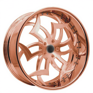 Rines Dorados de 24 Pulgadas, 19, 20, 21, 22, 23, 26 Pulgadas, 26x10, Color Oro Rosa para Chevrolet Caprice, Impala, GMC, <span class=keywords><strong>Ford</strong></span> Bronco, F150, F350, <span class=keywords><strong>Mustang</strong></span> - Product Image 4