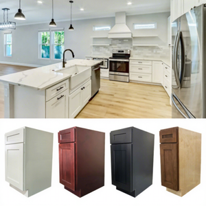 USA Warehouse & Vietnam Factory Supply Wooden Kitchen Cabinet Shaker Style Kitchen Cabinet Designs Pantry RTA Kitchen Cabinet - Product Image 1