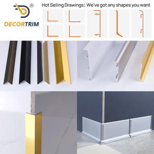 DECORTRIM Usine OEM/ODM Garde-angle moderne en aluminium, profilé d'angle en alliage pour la protection des murs - Product Image 6