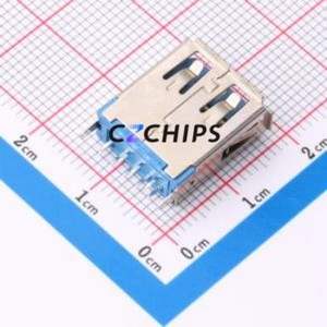 HC-USB3.0-L150-ZJ USB Connector Through hole Component (THT) Connector Type-A USB 3.0 Female Through Hole - Product Image 2