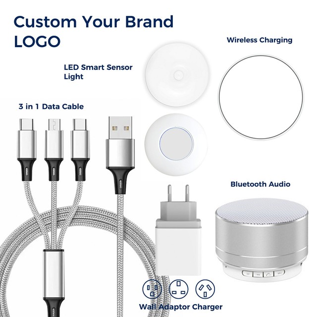 Hot Trending 3-in-1 Wireless Charging USB Data Cable Gift Set Exclusive Phone Accessory Kit Travel Sleep Consumer Electronics