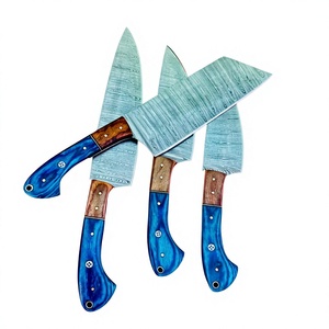 Couteau de chef artisanal Thewizcrafts de 10 pouces en acier inoxydable, manche en bois, design ambidextre, style vintage, finition hautement polie - Product Image 3